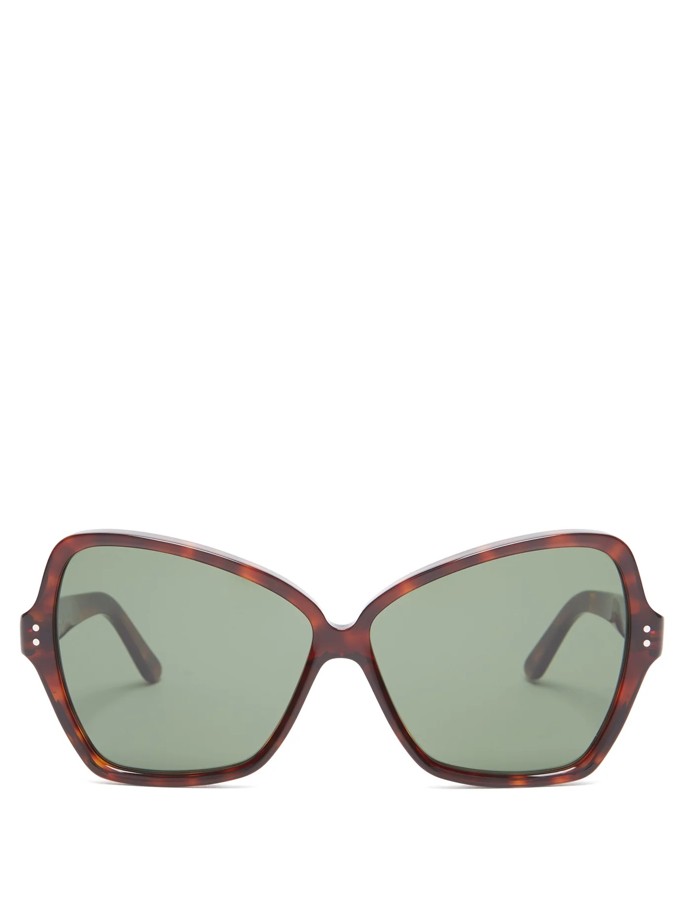 Butterfly cat-eye acetate sunglasses - 1