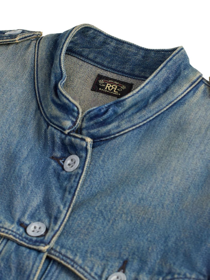 buttoned belted denim dress 4
