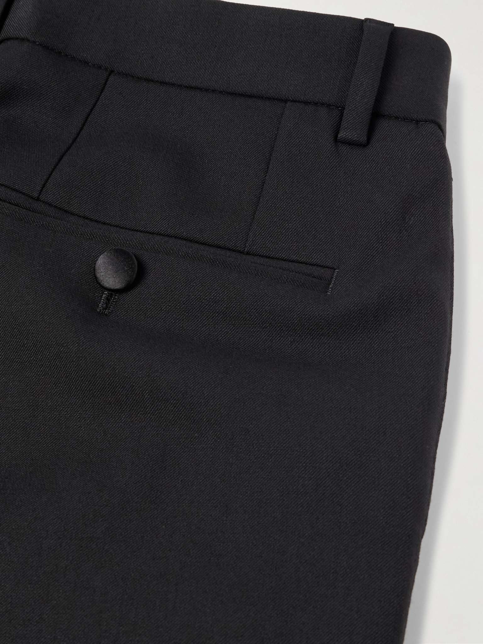 Straight-Leg Pleated Wool-Blend Twill Trousers - 6