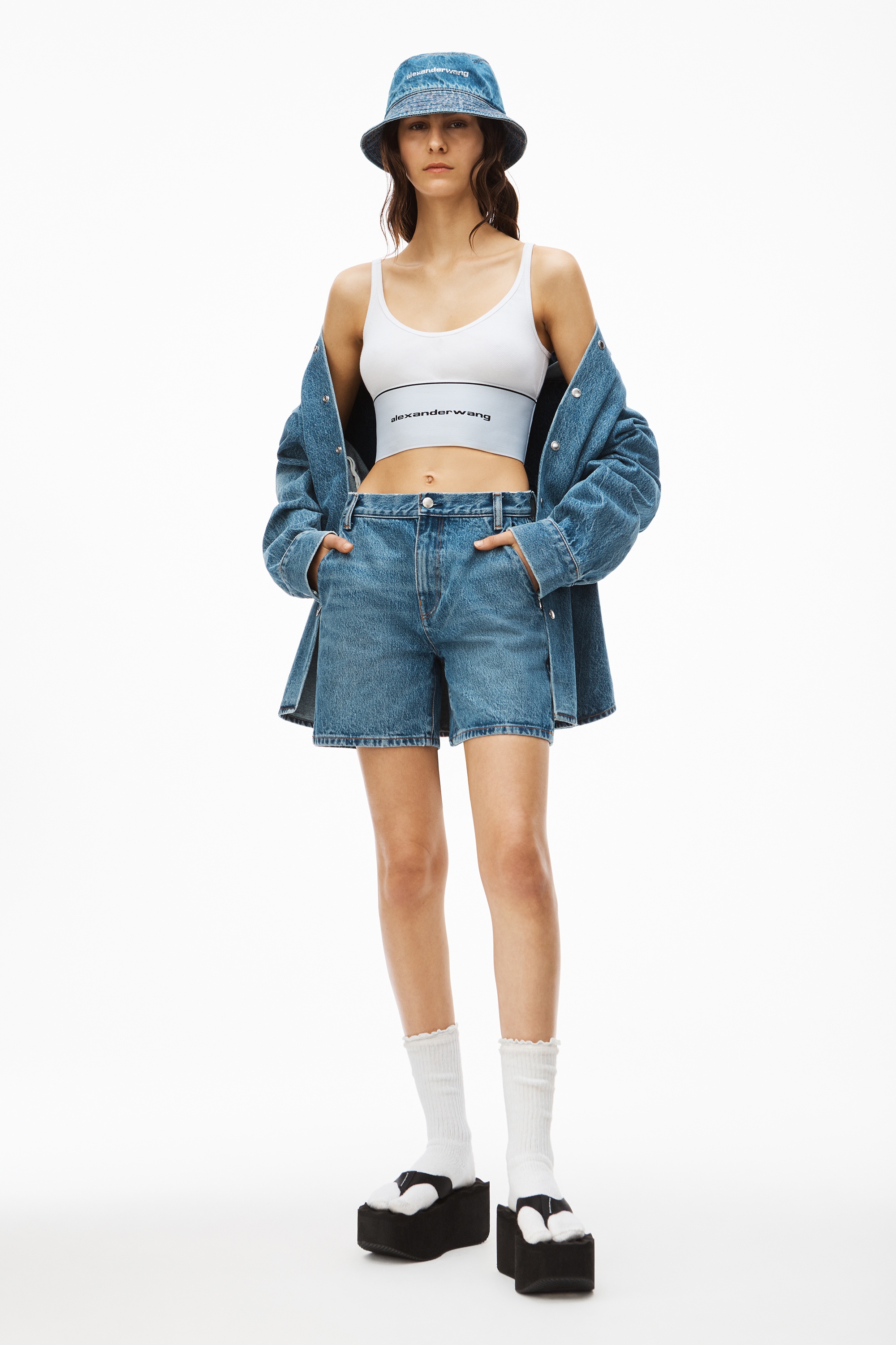 BUCKET HAT IN DENIM - 2