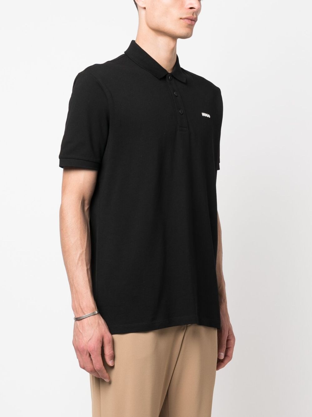 logo-print short-sleeve polo shirt - 3