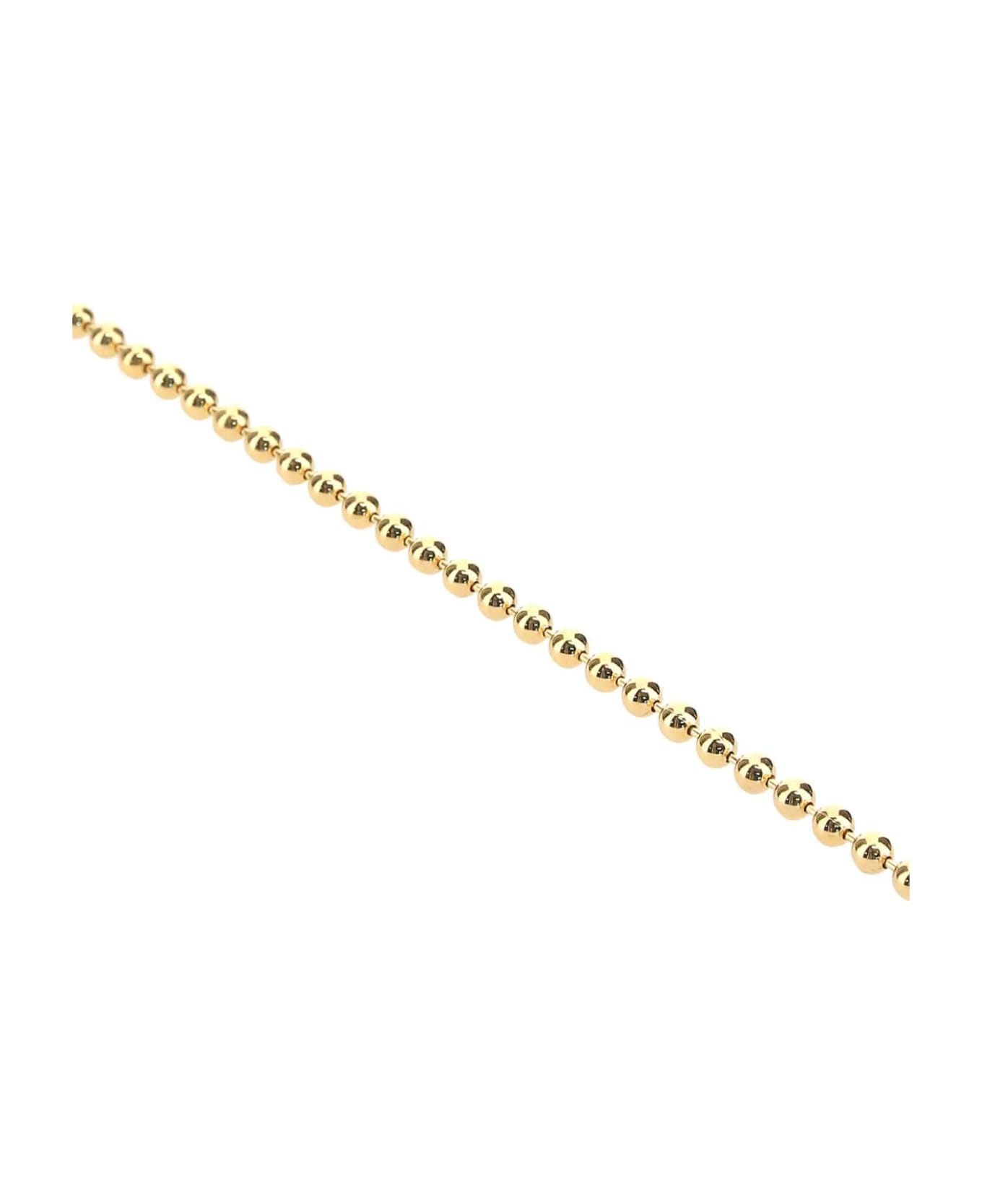 Gold 925 Silver Ball Chain Necklace - 2