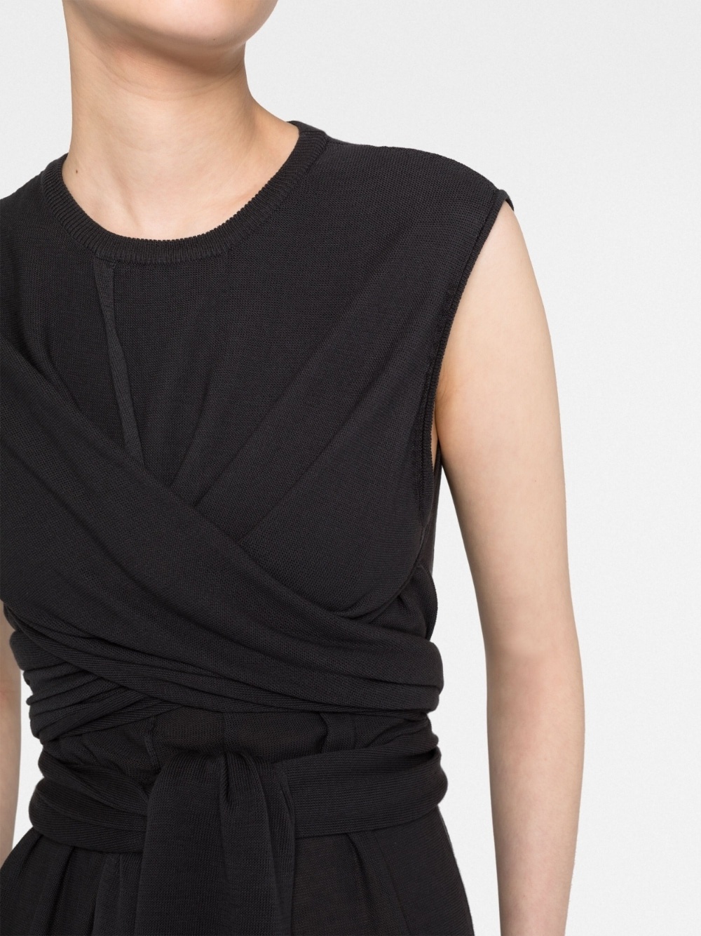 tie-detail cotton dress - 5