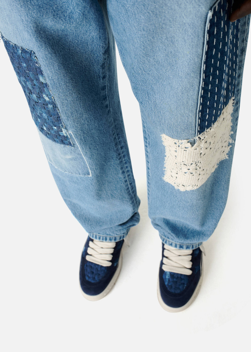 Patchwork Relaxed Jeans 7