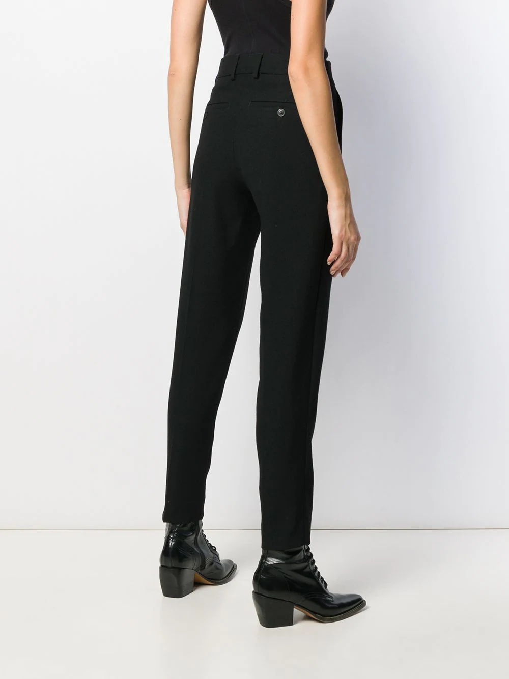 cigarette-leg trousers - 4