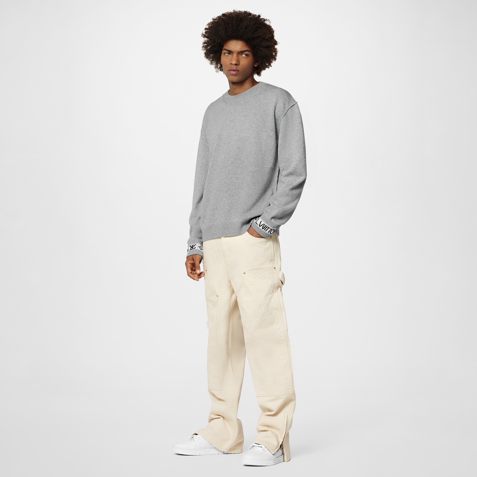 LV Cuffs Cashmere Crewneck - 2