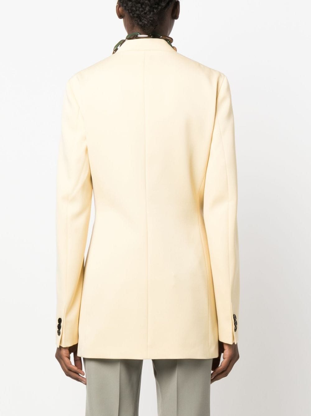 single-breasted wool blazer - 4