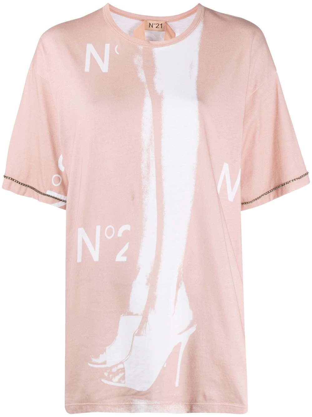 graphic-print oversized T-shirt - 1