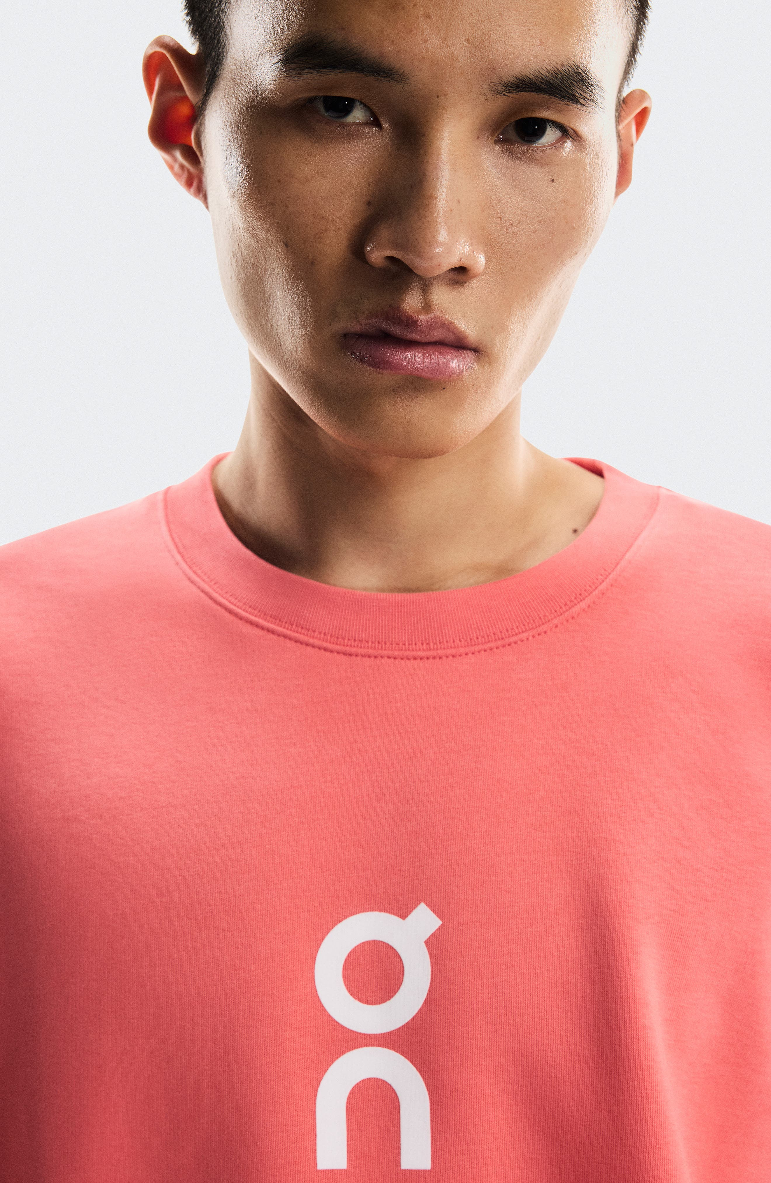 Club Crewneck Cotton Blend Sweatshirt in Coral at Nordstrom - 4