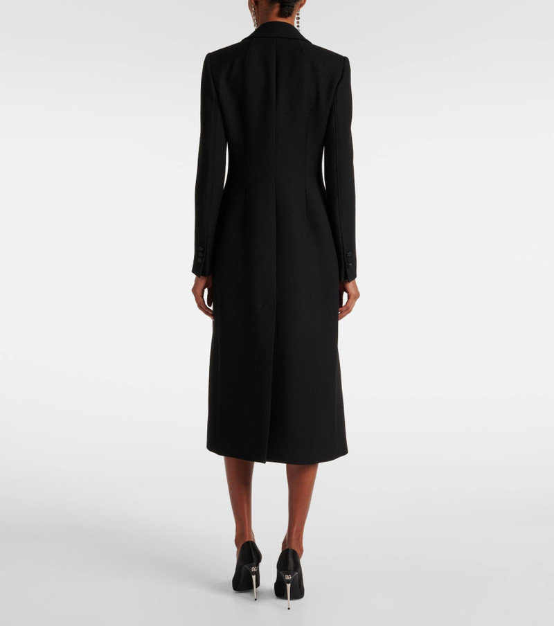Double-breasted virgin wool coat 3