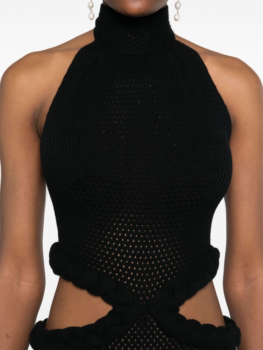 cut-out midi dress - 5