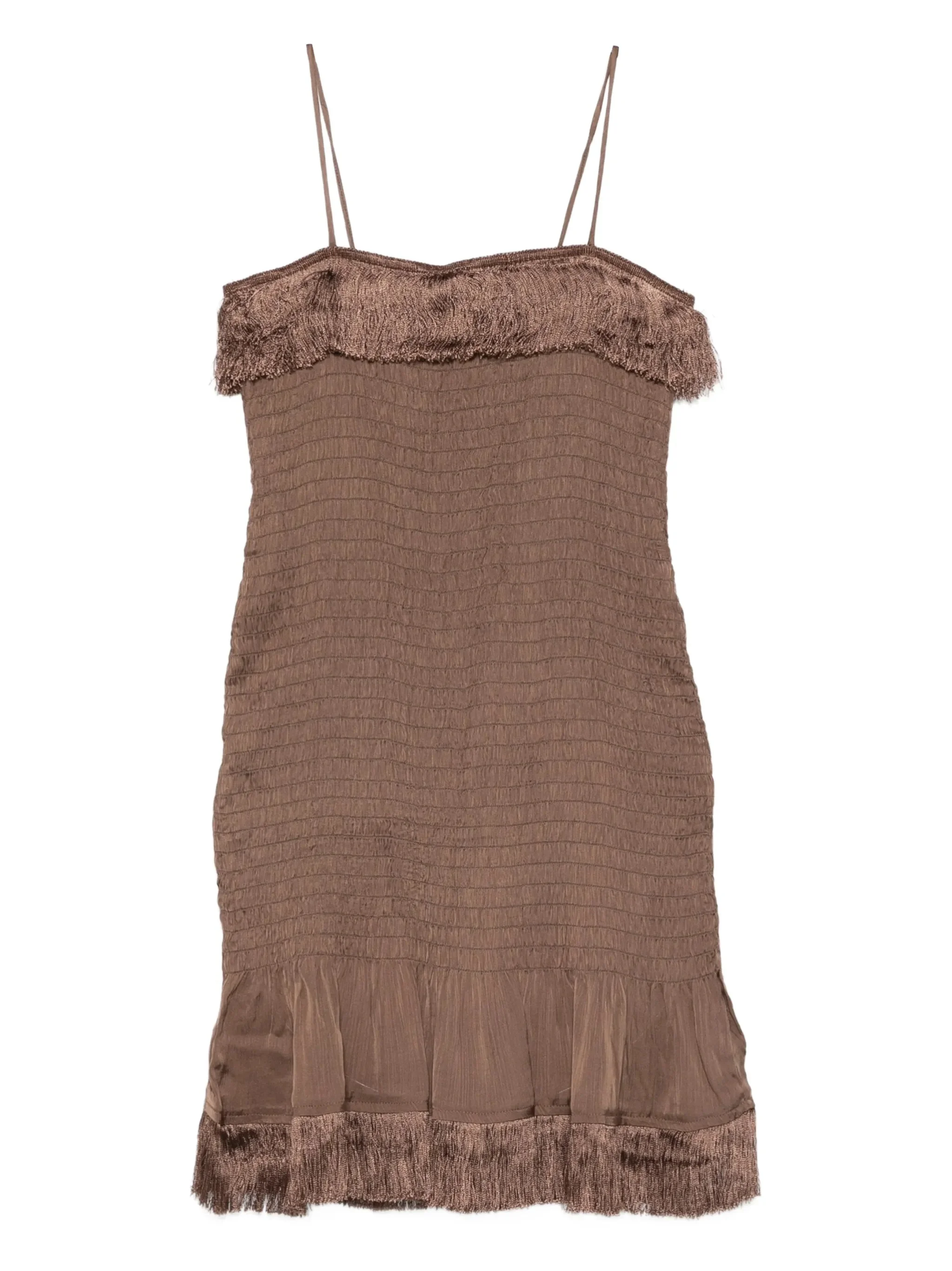 By Malene Birger Valia Fringed Mini Dress - 1