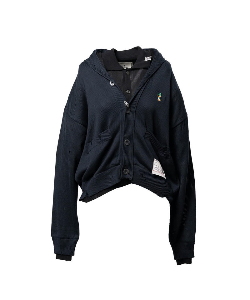 Layered Knit Cardigan 11