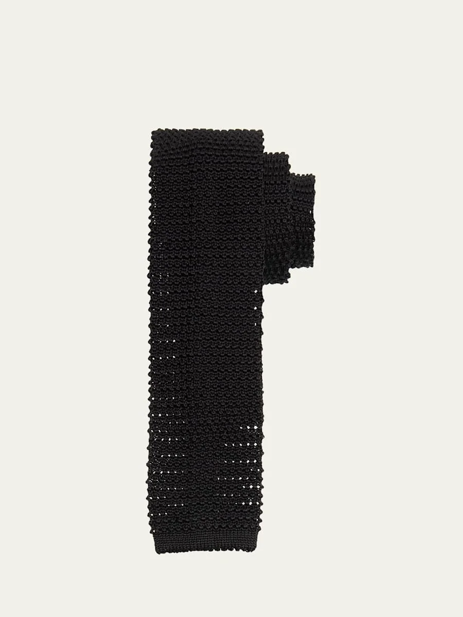 Men's Silk Knit Tie - 1