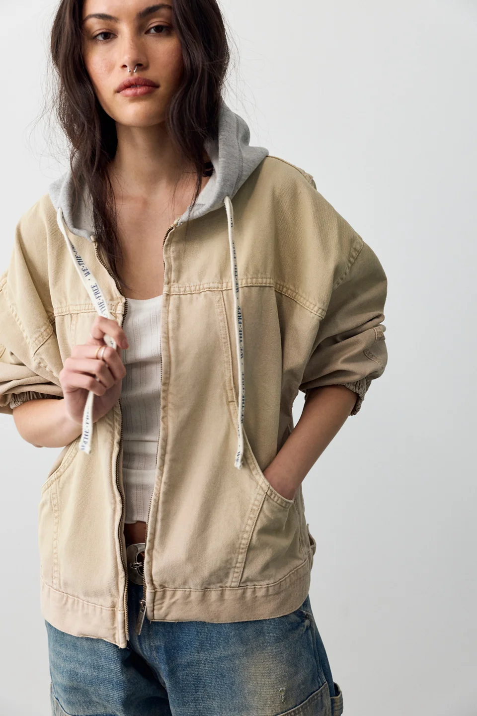 We The Free Iggy Hooded Denim Jacket - 1