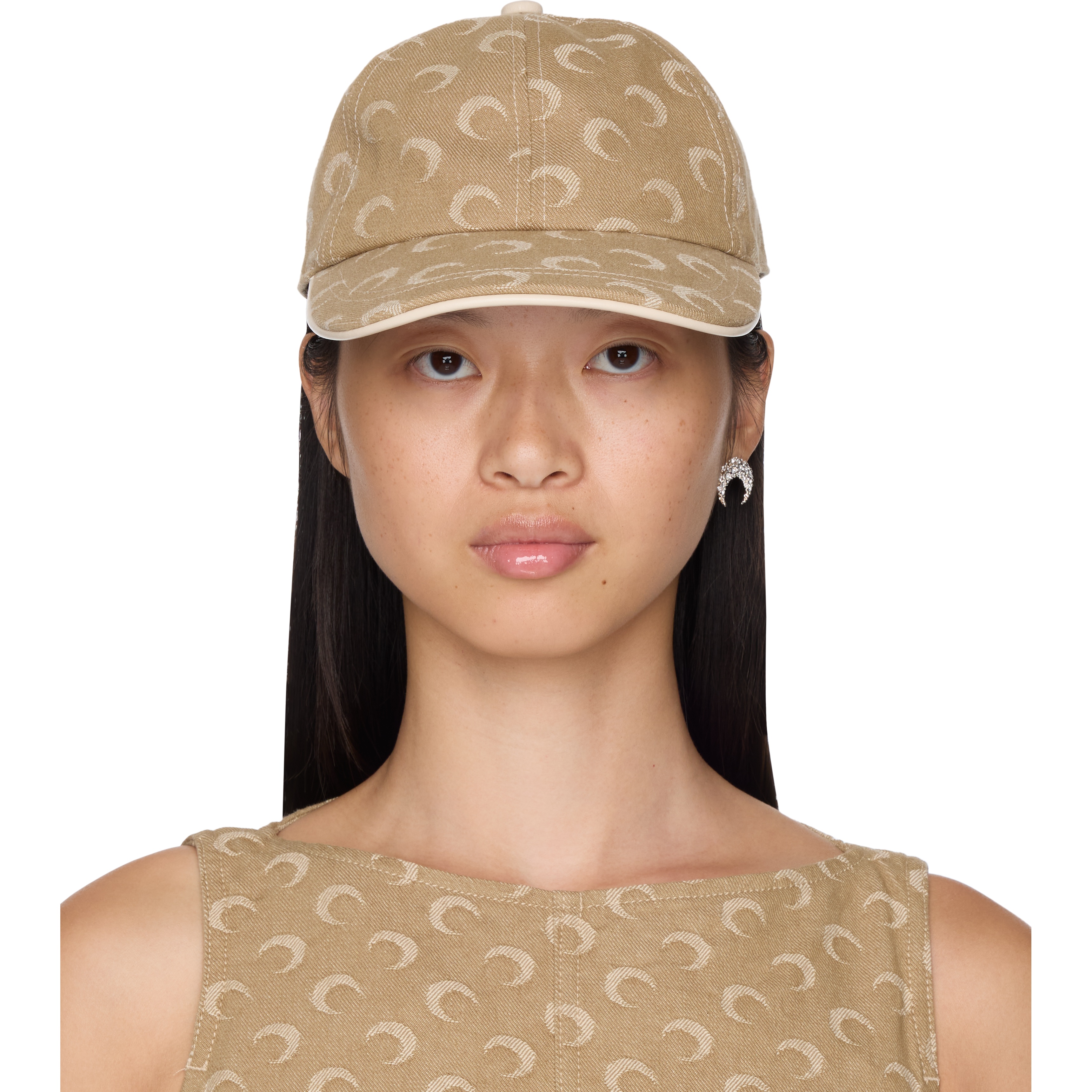 Moon Jacquard Twill Baseball Cap - 1