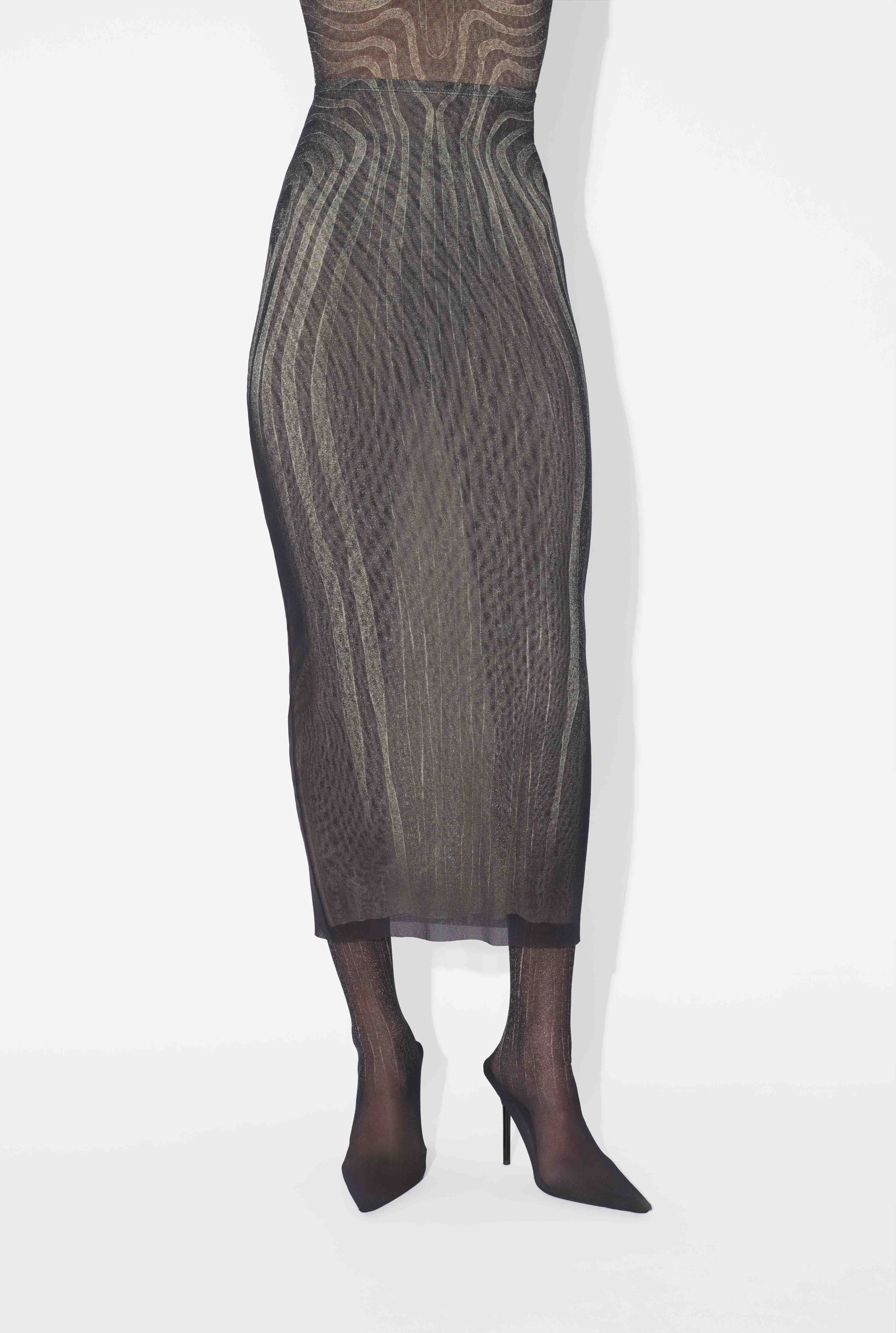 THE LONG BLACK “SPIRALE” SKIRT - 3