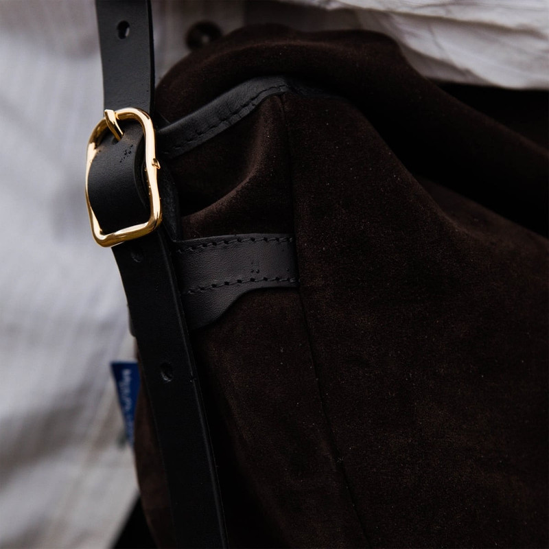 MARGOT HALF MOON FISHERMAN'S BAG - DARK BROWN 6
