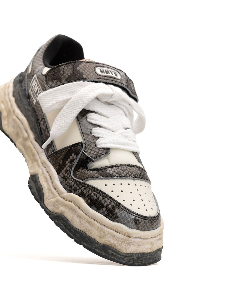 "KEITH" OG Sole Python Printed Leather Low-top Sneaker 11