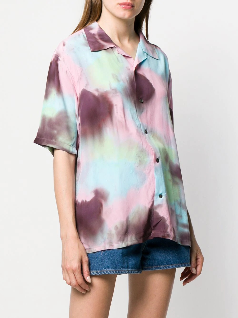 tie-dye print shirt - 4