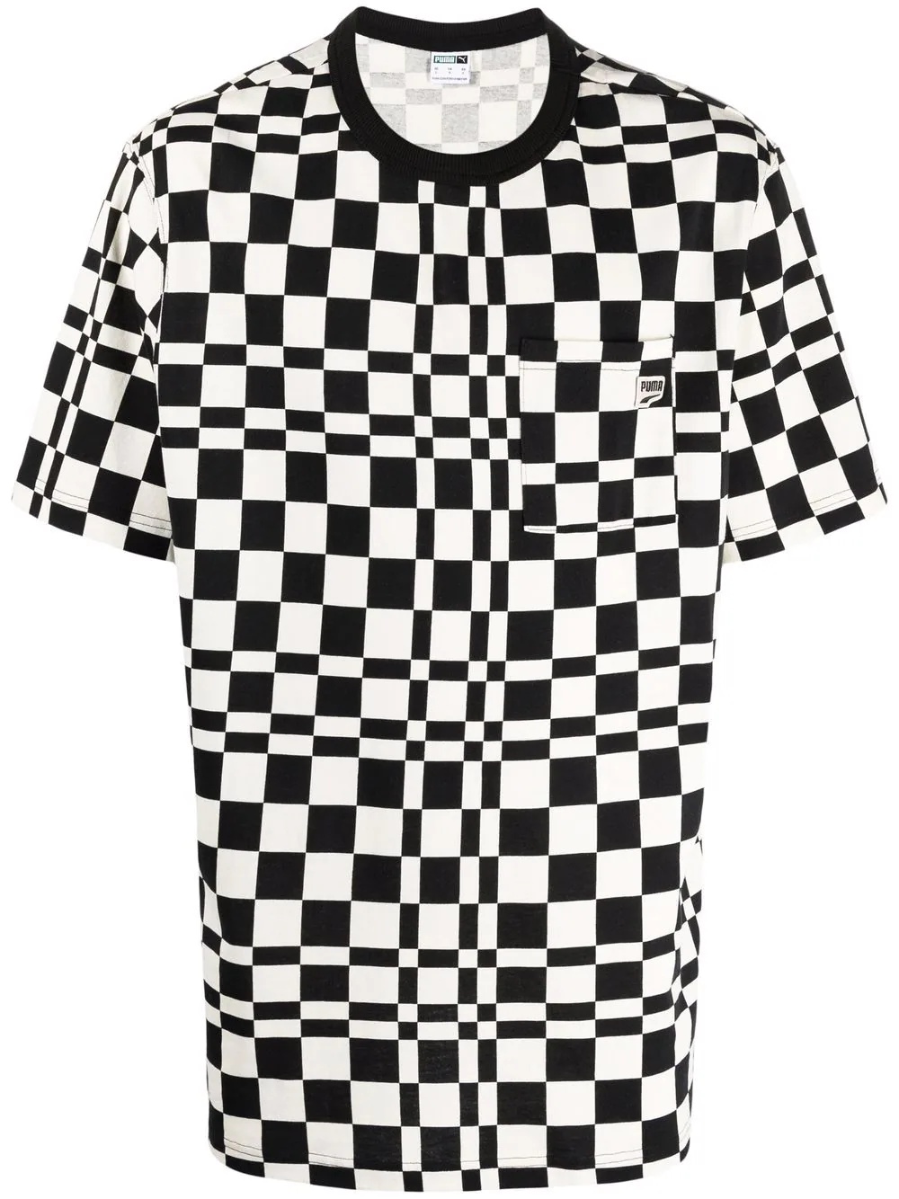 Downtown Checked cotton T-shirt - 1