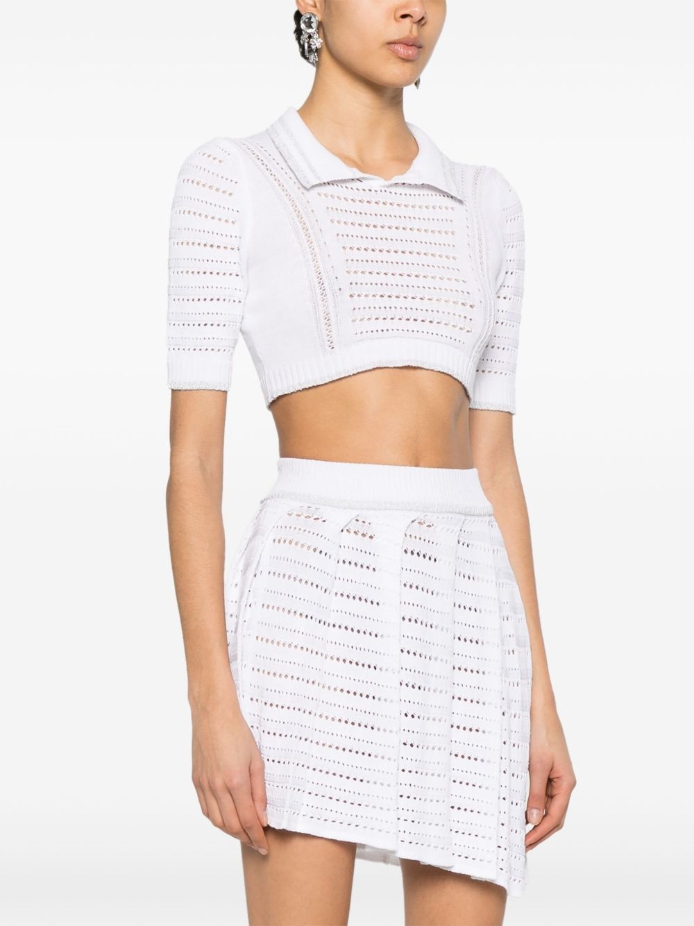 cropped polo top - 3