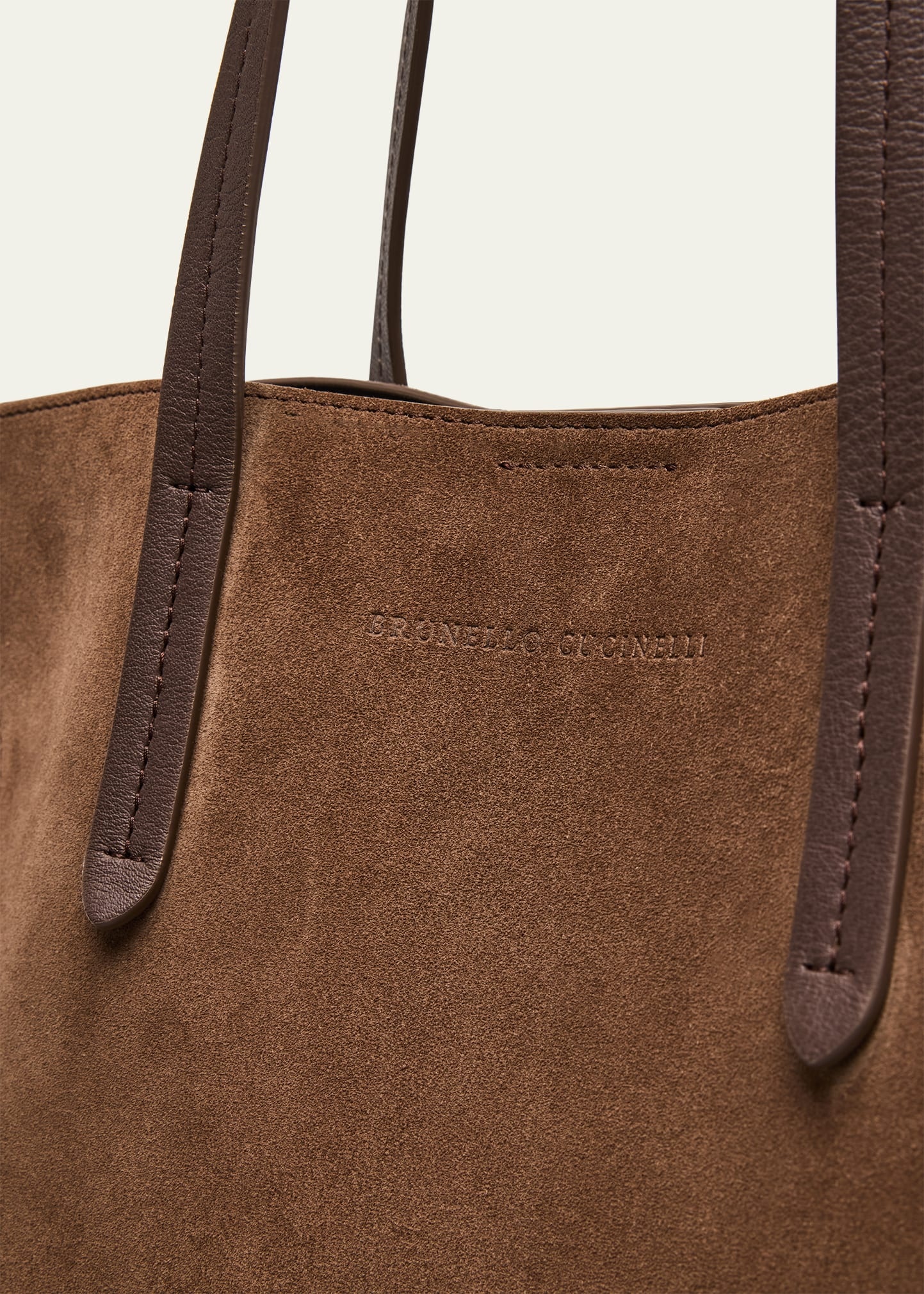 Geometric Monili Suede Tote Bag - 7