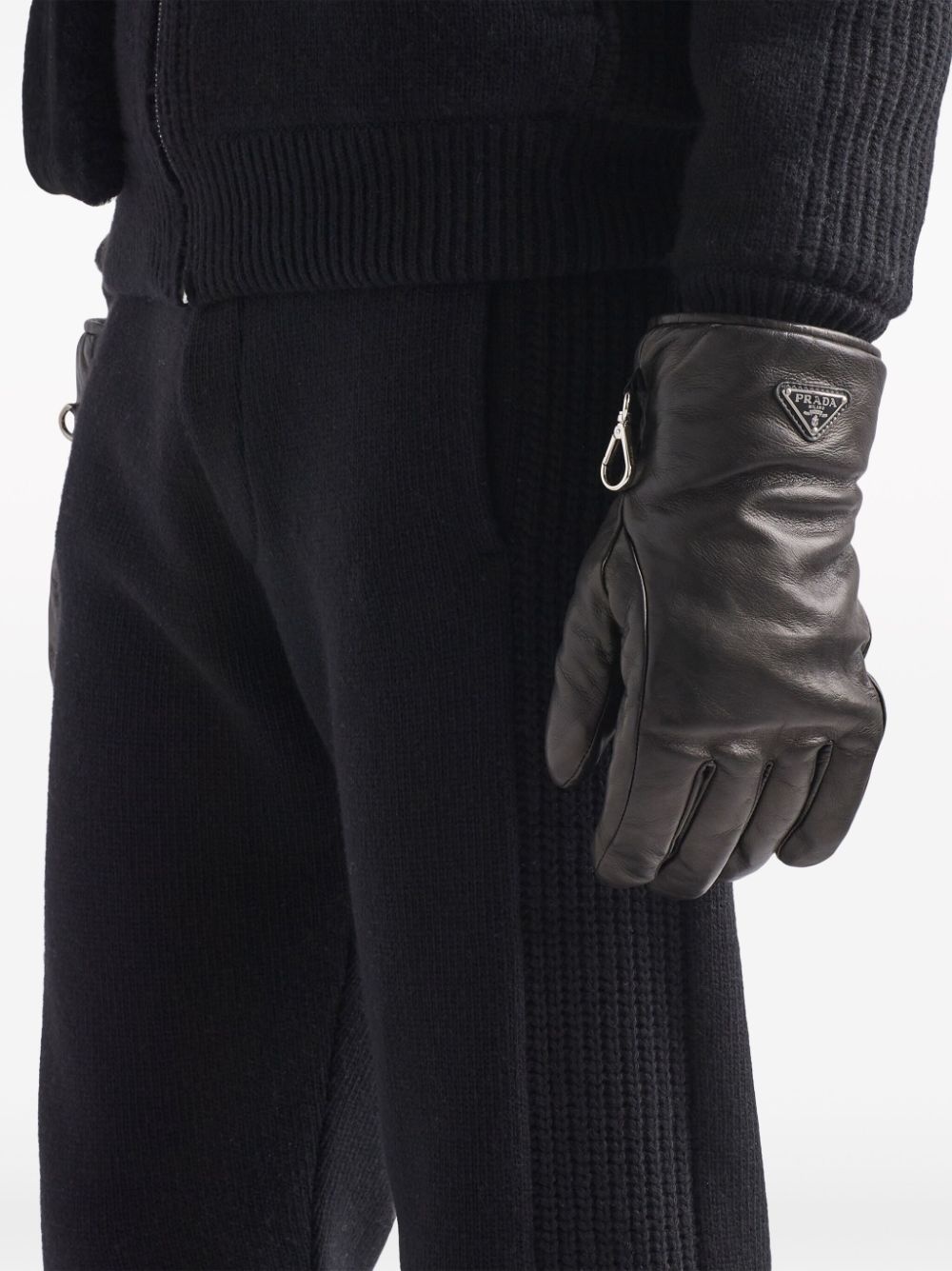 fine-knit cashmere track pants - 4