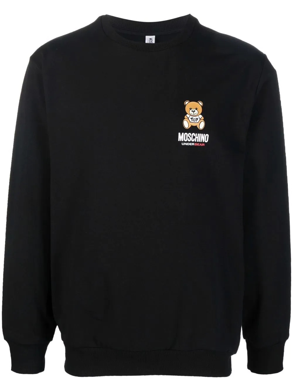 teddy bear-print crew neck sweatshirt - 1