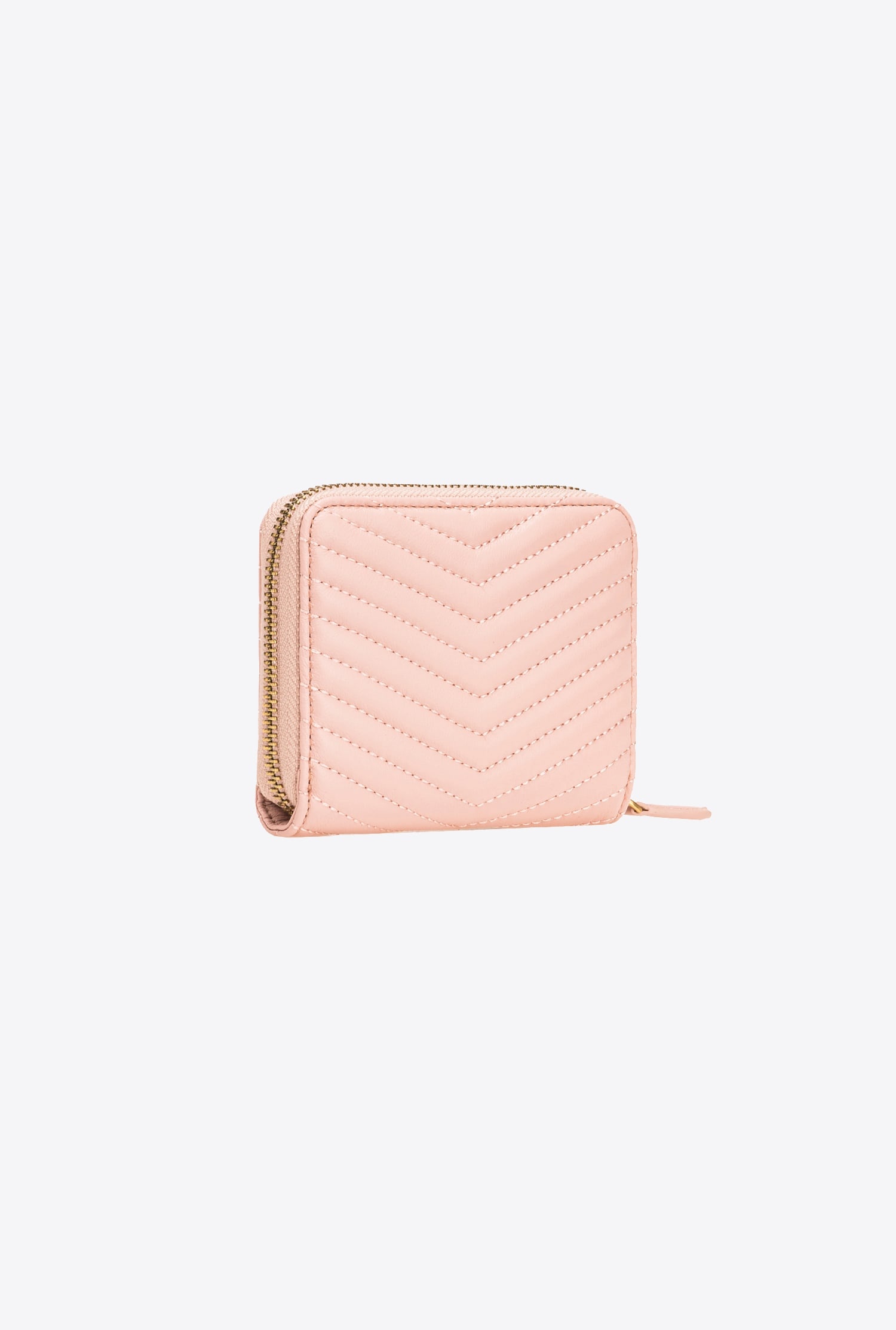 SQUARE QUILTED NAPPA LEATHER ZIP-AROUND PURSE - 2