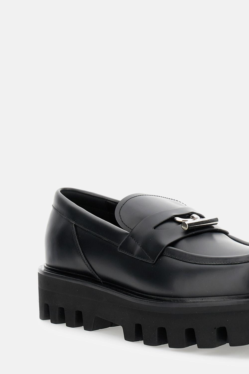 CALF LEATHER LOAFERS - 4
