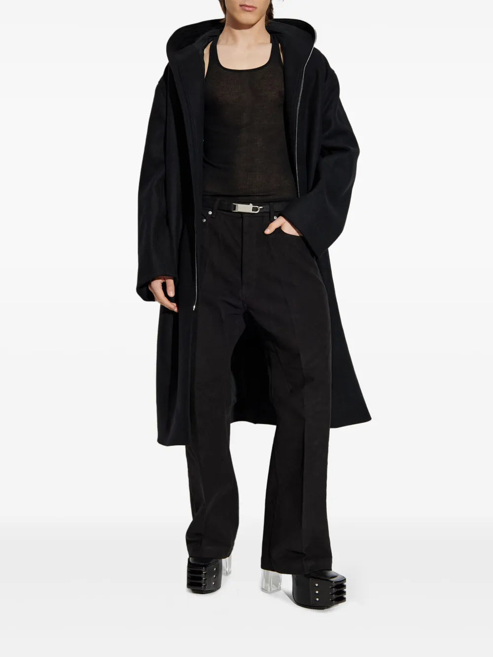 Rick Owens Men Ribbed Tank Top With Racerback Neckline - 2