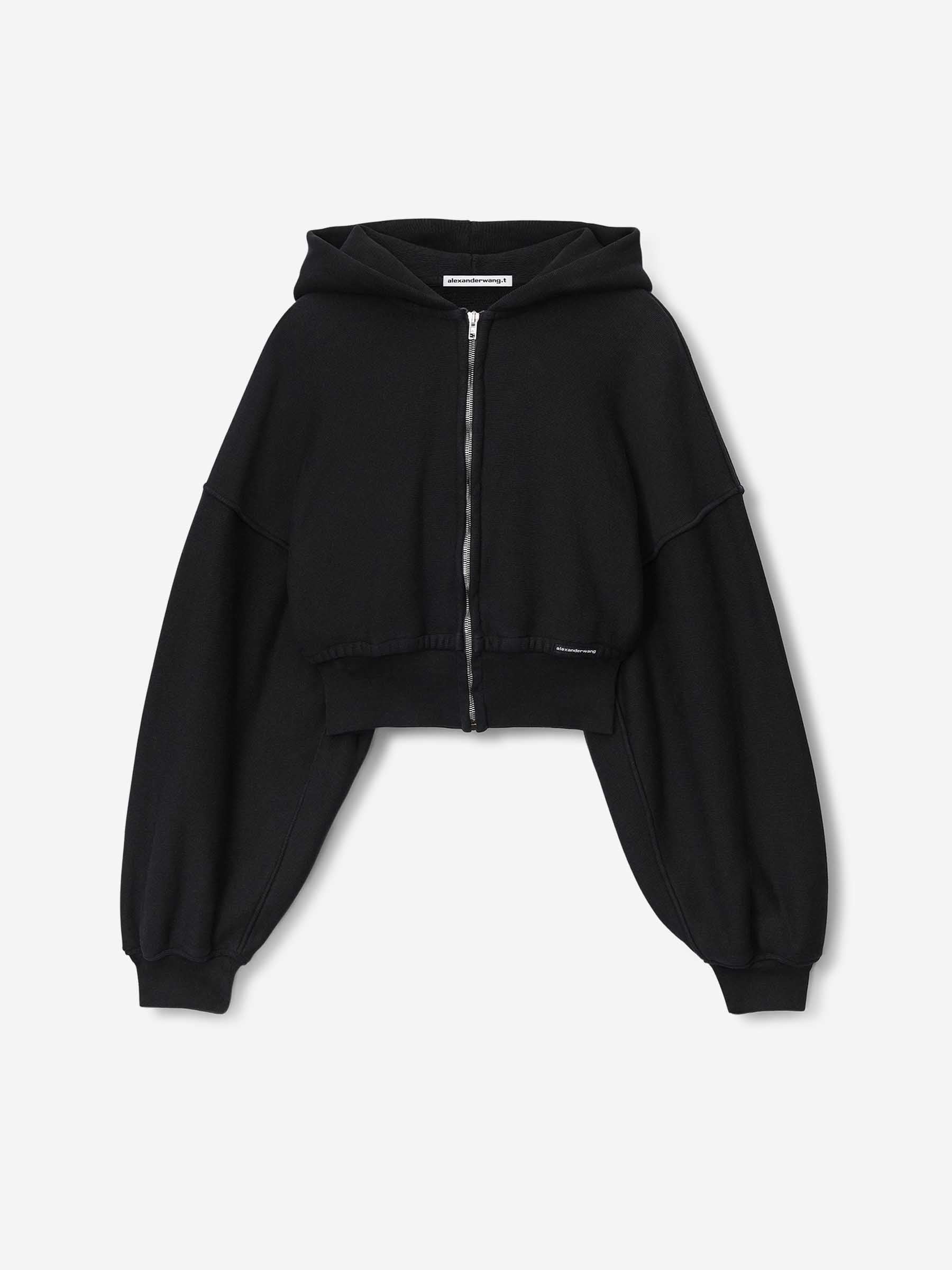 HOODED SWEATSHIRT WITH ZIPPER - 1