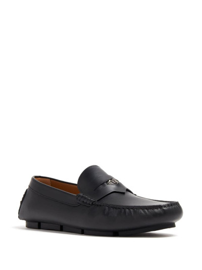 VERSACE Medusa-plaque leather loafers outlook