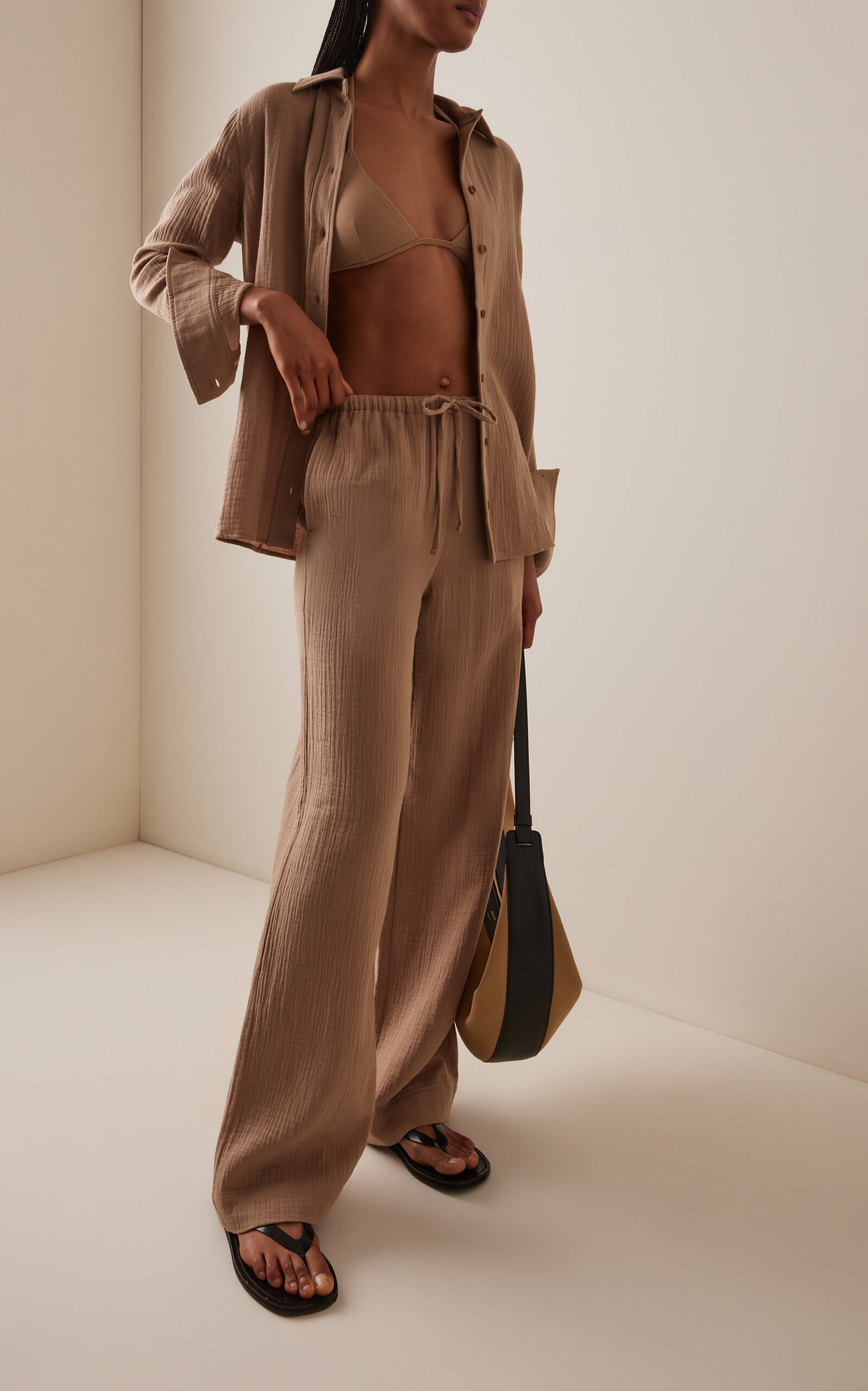 Constance Cotton Shirt taupe - 3