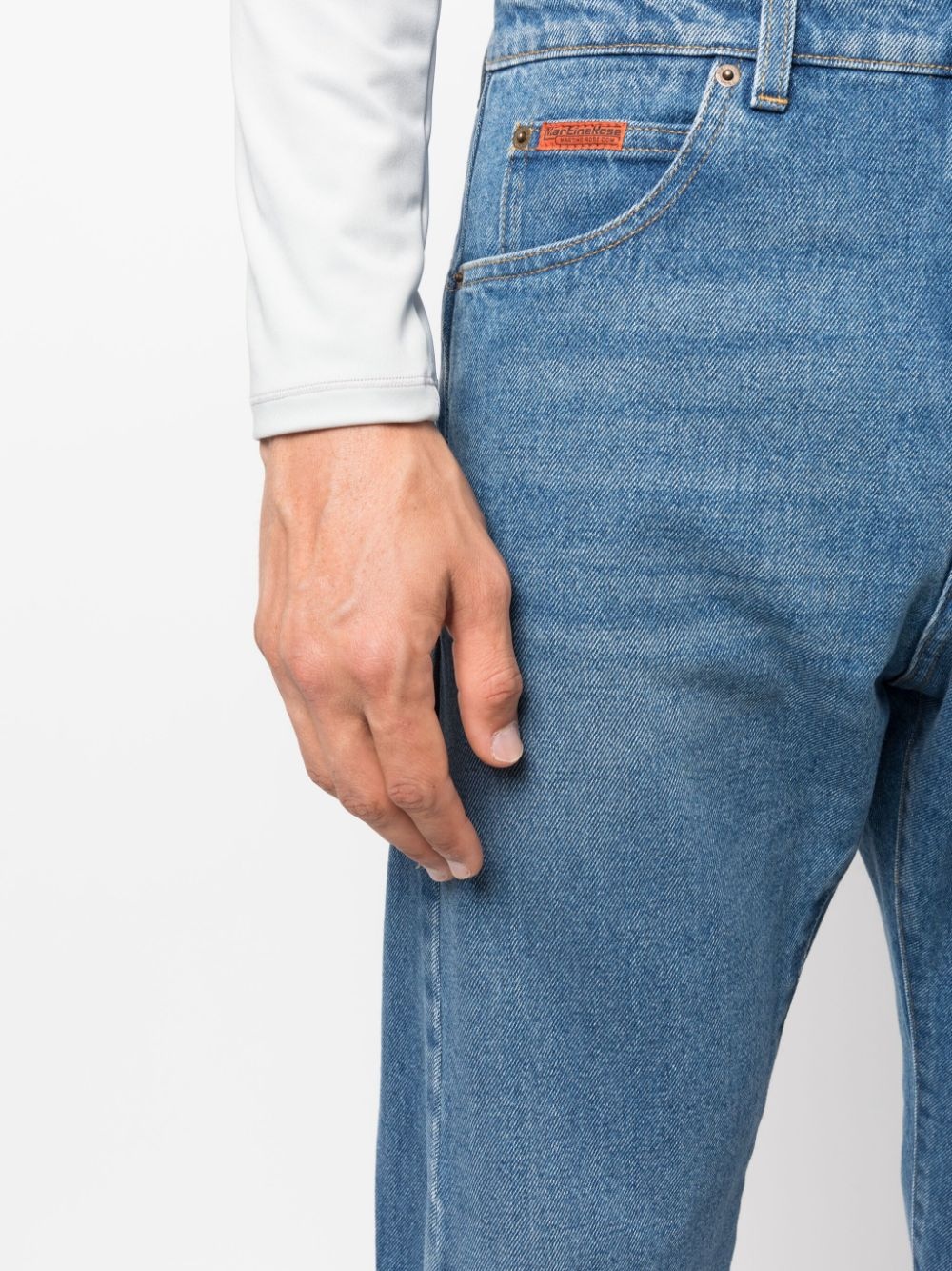 twisted-seam straight-leg jeans - 6
