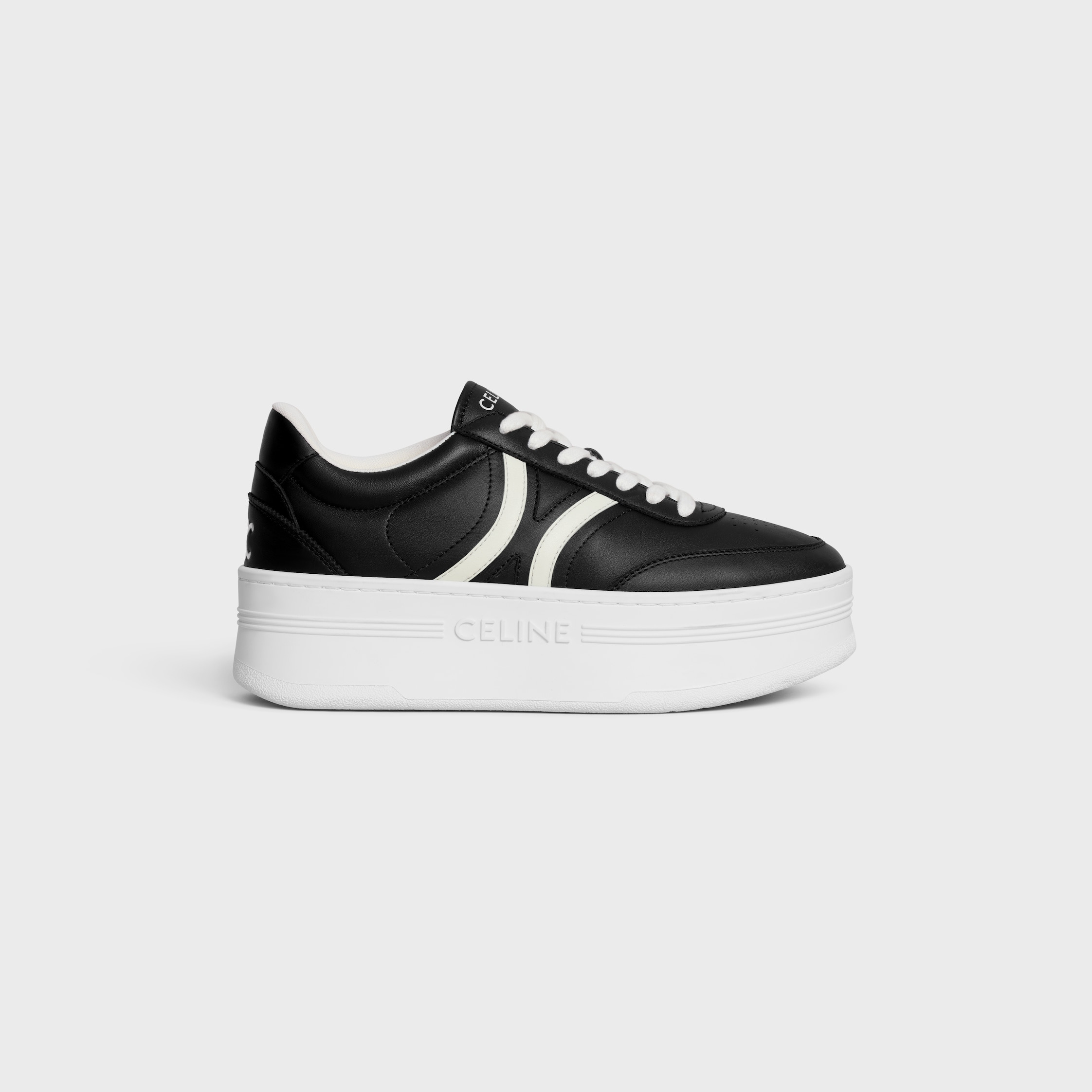 CELINE - BLOCK SNEAKERS WITH BACK TRIOMPHE AND WEDGE OUTSOLE IN CALFSKIN - 1