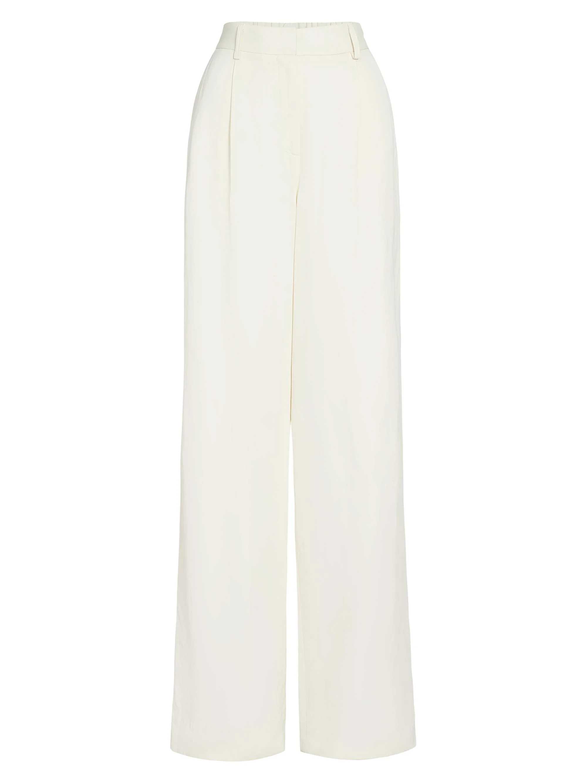 Women's Hudson St. Linen-Blend Pants - Bone - 1