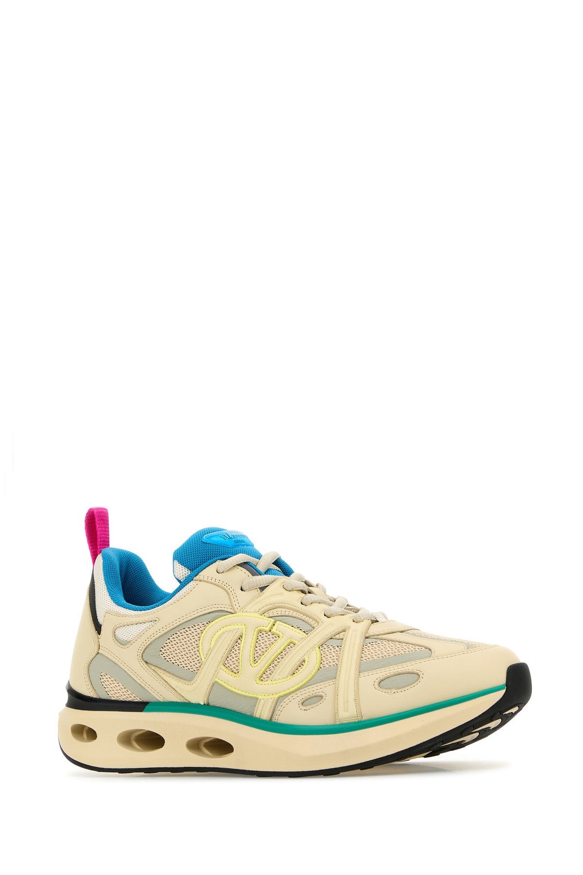 Multicolor leather and fabric VLogo EasyJog sneakers - 2