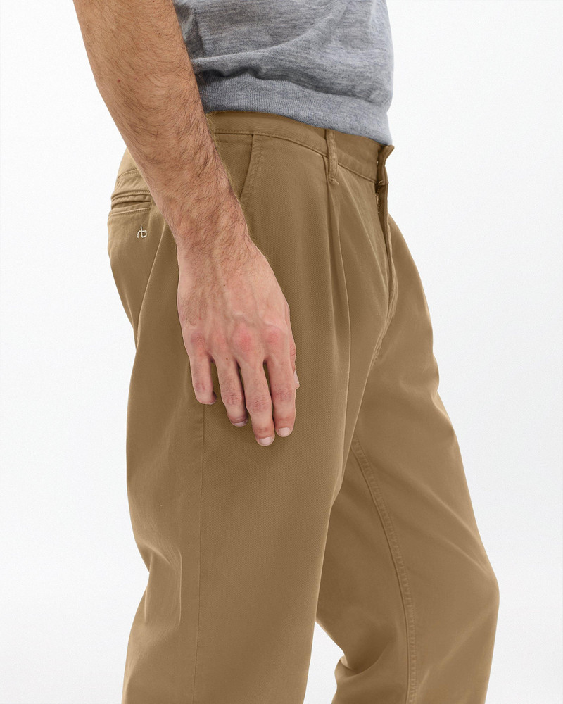 Evan Pleated Stretch Twill Chinos 5