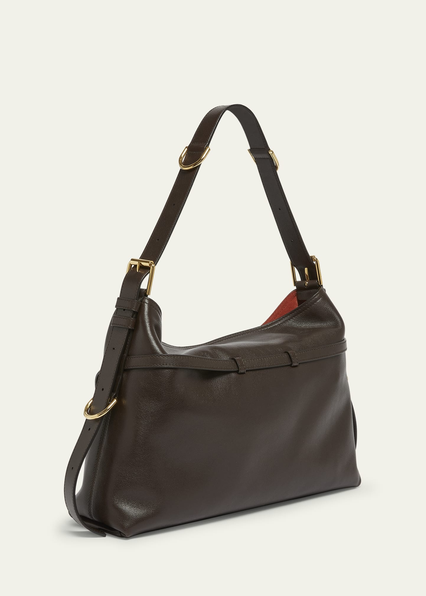 Voyou Medium Shoulder Bag in Shiny Leather - 2