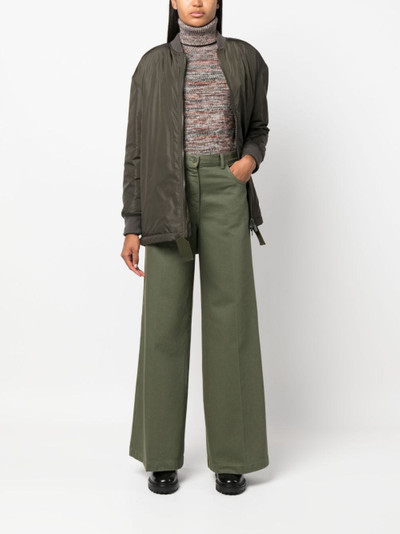 Aspesi wide-leg high-waisted trousers outlook