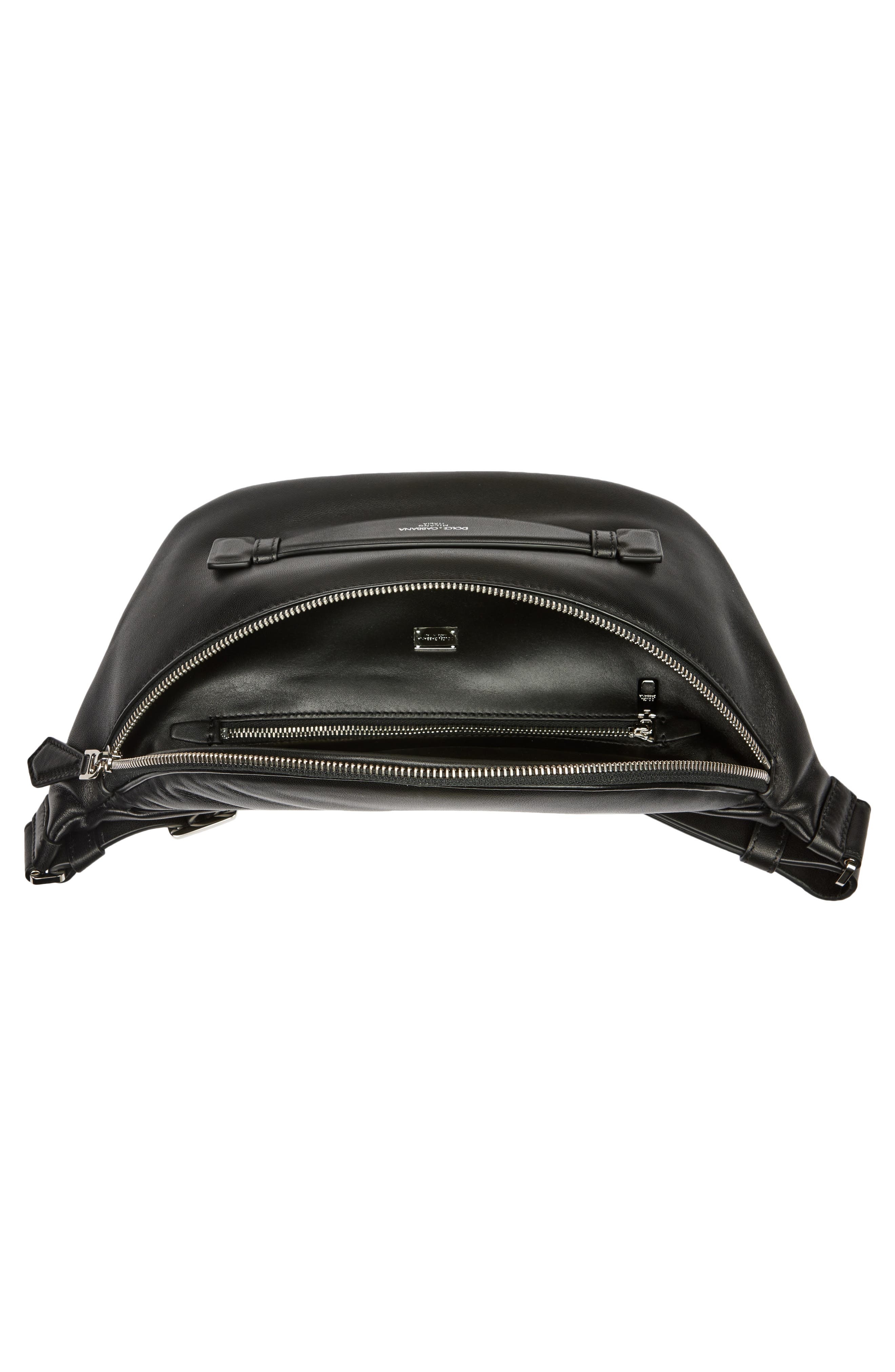 Dolce&Gabbana Leather Belt Bag in 80999 Nero at Nordstrom - 4