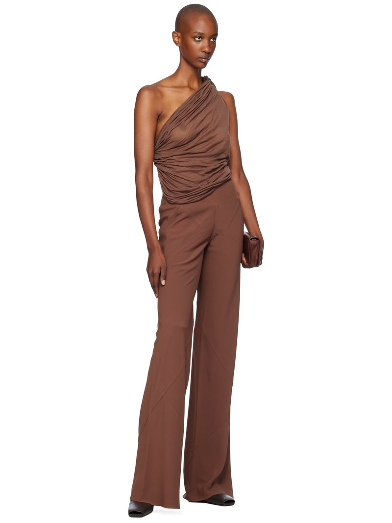 Rick Owens Brown Porterville Cady Bias Lounge Pants outlook