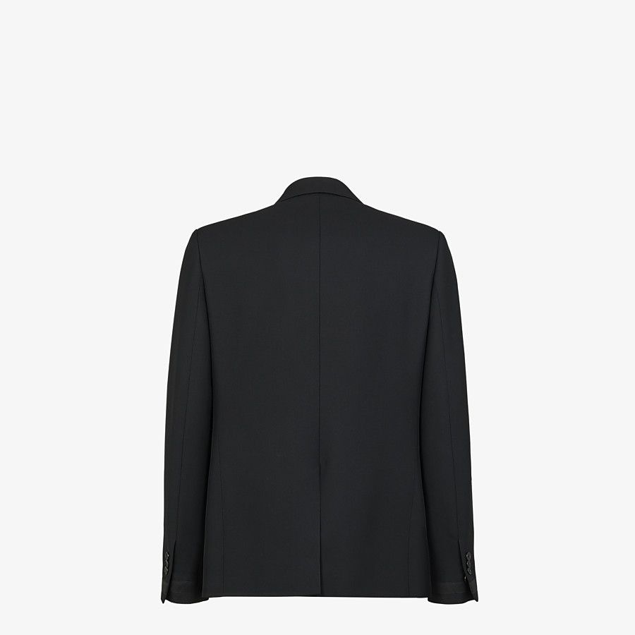 Black wool blazer - 2