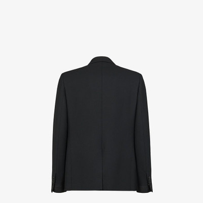 FENDI Black wool blazer outlook