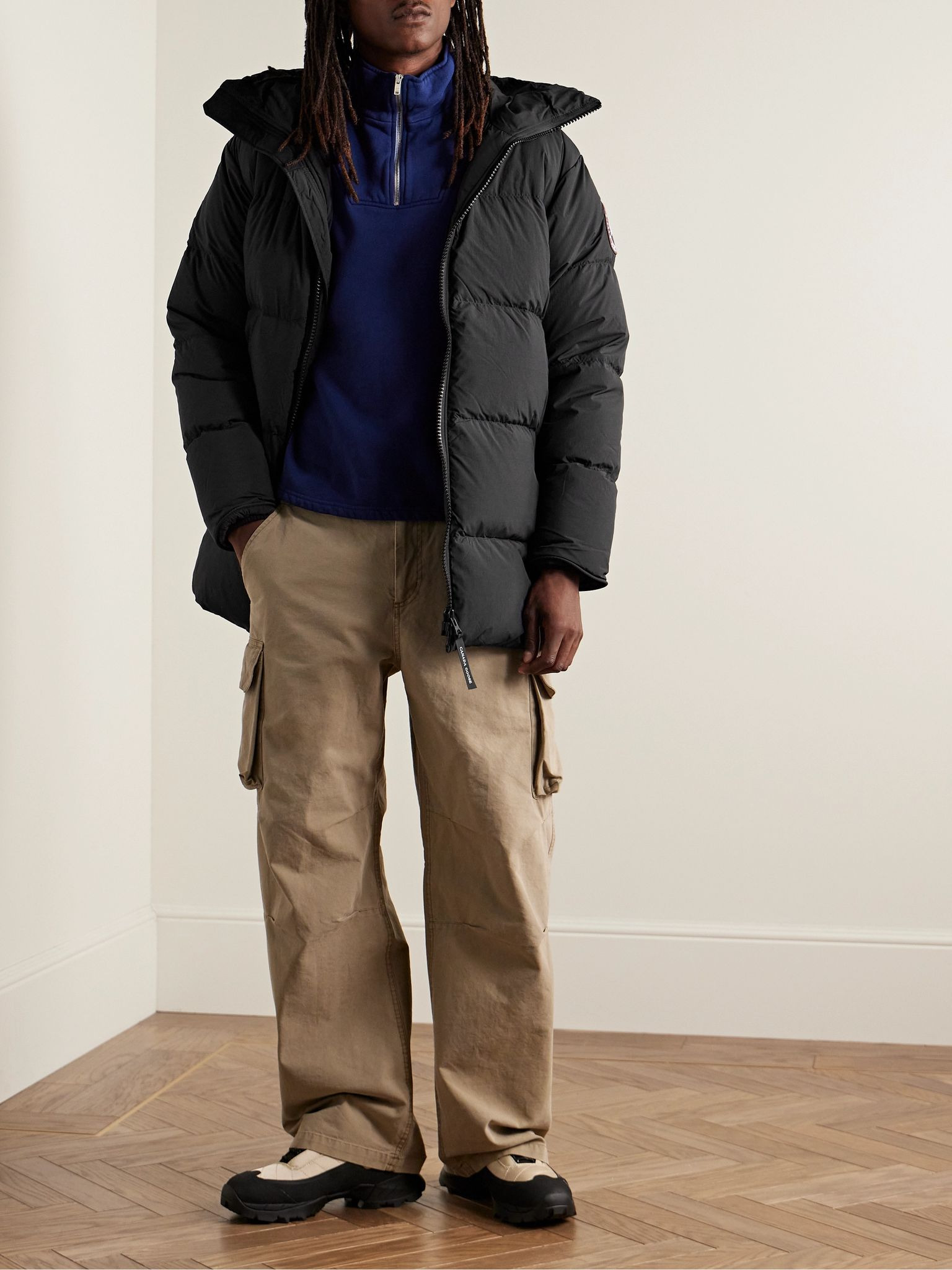 Lawrence Logo-Appliquéd Quilted Enduraluxe® Down Jacket Black - 2