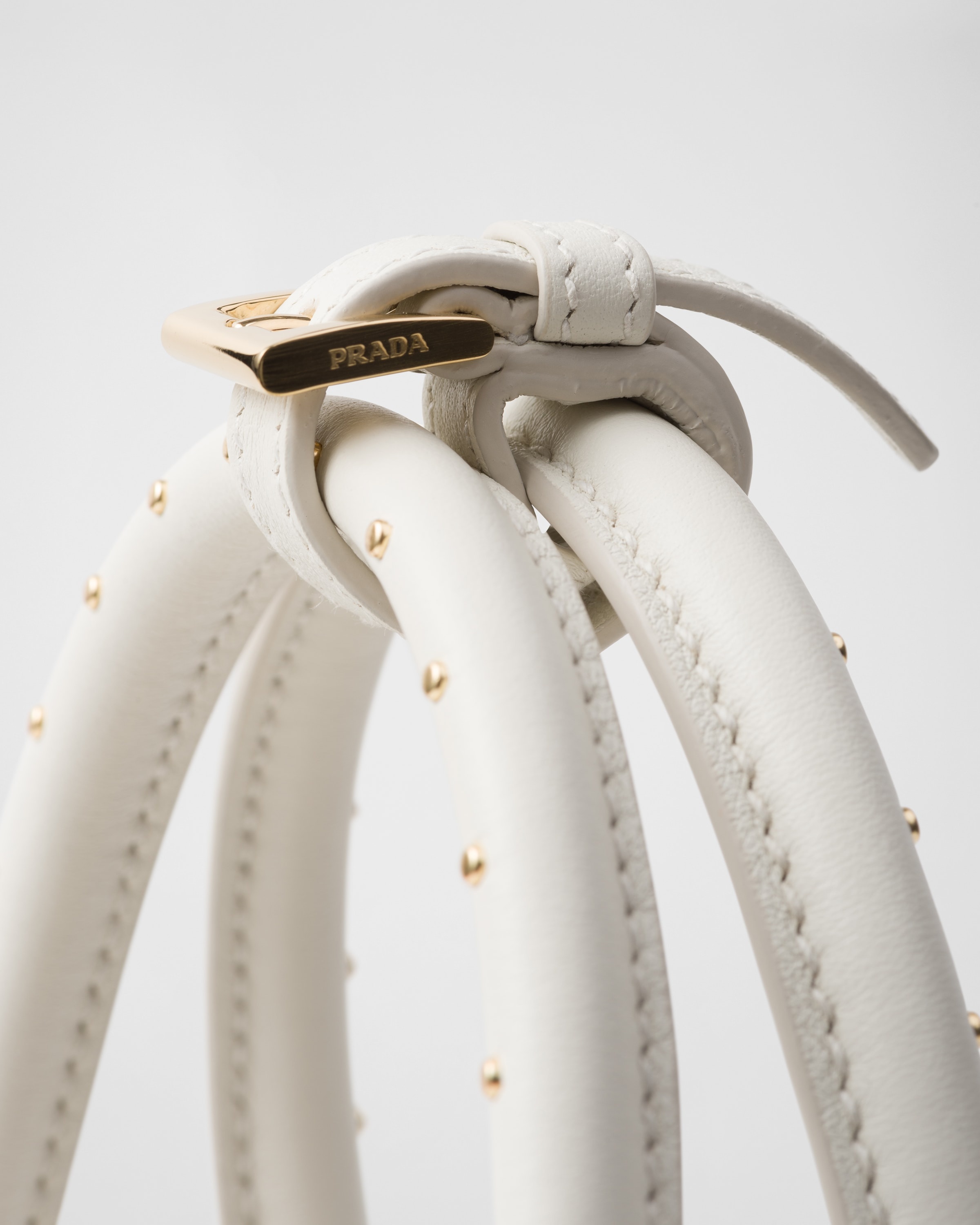 Large Prada Galleria studded leather bag - 6