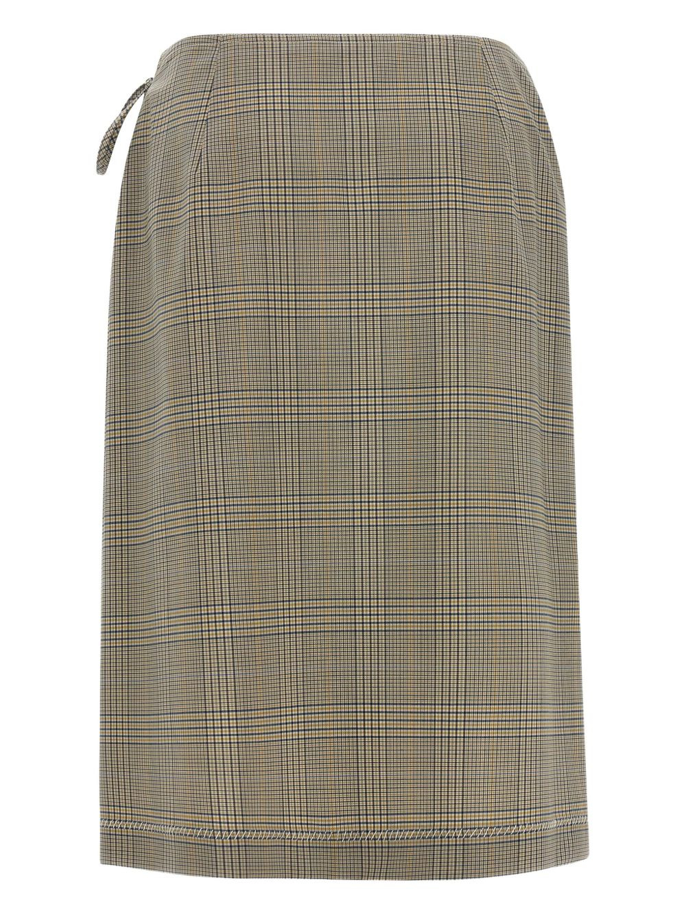 pleated wrap skirt - 2