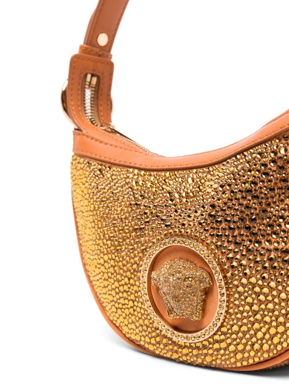 Repeat crystal-embellished shoulder bag - 4